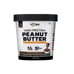 AS-IT-IS Nutrition ATOM High Protein Peanut Butter I Crunchy Dark Chocolate | Unbox Health Lab Ratings, Reviews