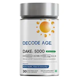 Decode Age DAKE | Vitamin D3, K2, A & E | Unbox Health Lab Ratings, Reviews