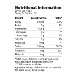GNC Melatonin Tablets 3mg | Unbox Health Lab Ratings, Reviews - 1