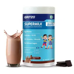 Gritzo SuperMilk Growth | 2-6y Kids | Double Chocolate | Unbox Health Lab Ratings, Reviews