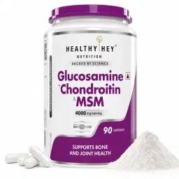 HealthyHey Nutrition Glucosamine Chondroitin & MSM | Unbox Health Lab Ratings, Reviews