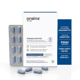 Origins Nutra Calcium + D3 + K2 | Bone Strength | Unbox Health Lab Ratings, Reviews