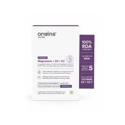 Origins Nutra Magnesium + D3 + K2 for Men | Unbox Health Lab Ratings, Reviews