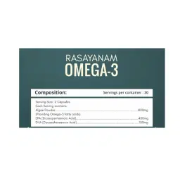 Rasayanam Vegan Omega-3 | Unbox Health Lab Ratings, Reviews - 1