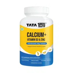Tata 1mg Calcium + Vitamin D3 Advanced Tablets | Unbox Health Lab Ratings, Reviews