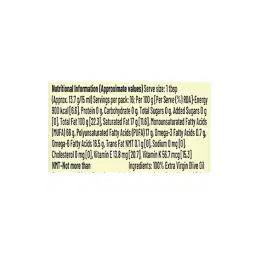 Tata Simply Better Extra Virgin Olive Oil | Unbox Health Lab Ratings, Reviews - 2