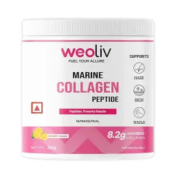 Weoliv Japanese Marine Collagen Peptide | Orange Flavour | Unbox Health Lab Ratings, Reviews